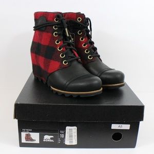 sorel pdx wedge plaid